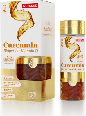 Nutrend CURCUMIN+BIOPERINE+VITAMIN D, 60 kapslí