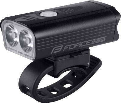 Světlo přední FORCE DIVER 900 LM, USB, černé