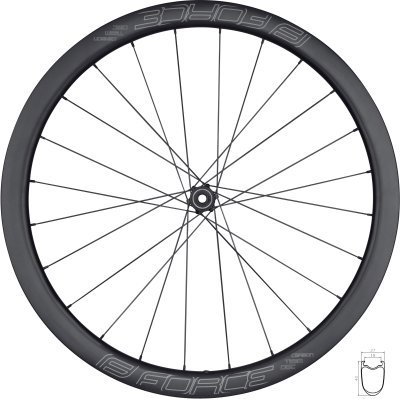 Kolo zadní siln. F. TEAM SP KARBON DISC 40 plášť.