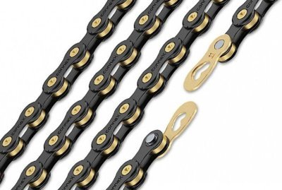 Řetěz CONNEX 11sb pro 11-kolo, černo-zlatý