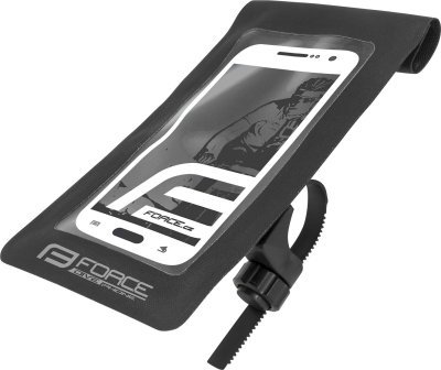 Obal na mobil na řidítka F DIVE vodotěsný, černý