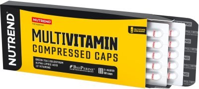 Nutrend MULTIVITAMIN COMPRESSED CAPS, obsahuje 60 kapslí