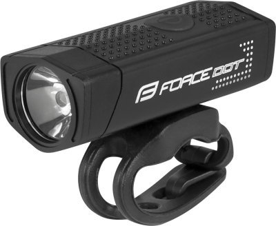 Světlo přední FORCE DOT 300LM USB, černé