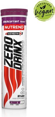 Nutrend ZERODRINX TABS,černý rybíz,tuba obsahuje 18 tablet