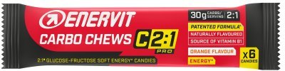 ENERVIT Carbo Chews C2:1,34 g/6 želatinek pomeranč