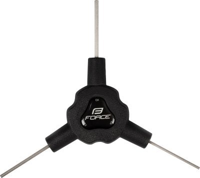 Klíč Y inbus FORCE trojstranný 2/ 2,5/ 3 mm, černý