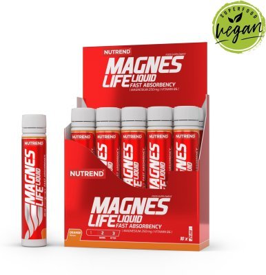 Nutrend MAGNESLIFE Liquid 10x 25ml box, pomeranč