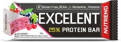 Nutrend Tyčinka EXCELENT 40g černý rybíz s brusinkami