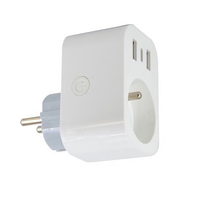 Immax NEO LITE Zásuvka Smart - vnitřní zásuvka s kolíkem, typ E, 2xUSB, 1xUSB C , WiFi