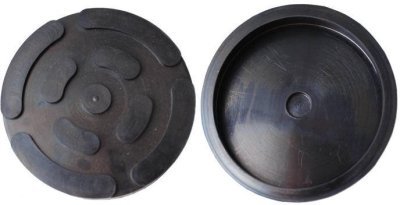 Gumová podložka zvedáku 123x28 mm, kulatá s límcem