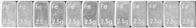 Samolepící závaží nízké 12x2,5g, pásek 30g, pozinkované