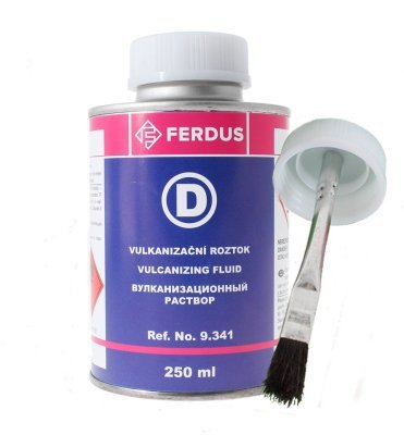 Vulkanizační roztok D 250 ml + menší štětec - FERDUS D250