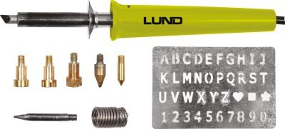 Pyrograf na dřevo s pájkou sada 11 ks Lund