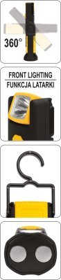 Vorel dílenská svítilna COB LED 3W 220lm TO-82733