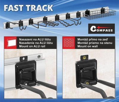 Závěsný systém FAST TRACK S Hook 10cm XC-00070