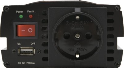 Měnič napětí 12/230V 600W + USB Compass 07109