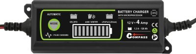 Compass nabíječka mikroprocesor 4Amp 12V PB/GEL/AGM/LiFePO4