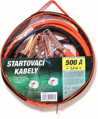 Compass startovací kabely 500A 2,5m ZIPPER BAG
