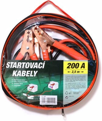 Compass startovací kabely 200A 2,5m ZIPPER BAG