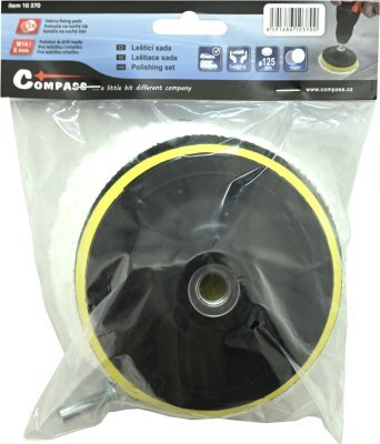 Compass leštící kotouče sada 3ks s unašečem 12cm