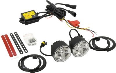 Světla denního svícení 4 HIGH POWER LED 12V/24V (kulatá 70 mm)
