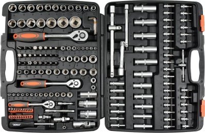 Sada nářadí gola 1/2", 3/8", 1/4" Sthor173 kusů