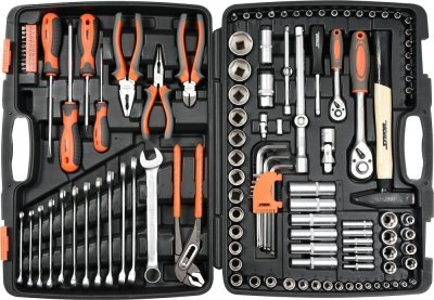 Sada nářadí gola 1/2", 1/4" Sthor122 kusů