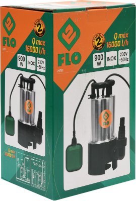 Čerpadlo ponorné nerezové 900 W 16000 l/h 10m Flo TO-79791