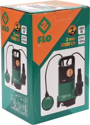 Čerpadlo ponorné 400 W 10000 l/h 10m Flo TO-79771