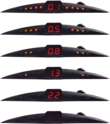 Parkovací asistent 4 senzory, LED display Compass