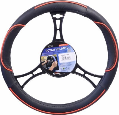 Potah volantu WAVE červený Compass