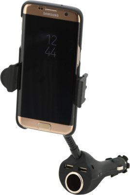 Držák telefonu do zásuvky Compass SPRING 20cm 2x USB