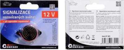 Signalizace rozsvícených světel Compass