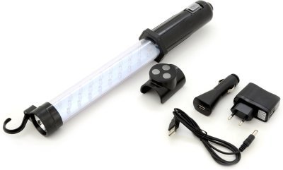 Compass svítilna montážní 27+7led nabíjecí 12/230v li-on 1200mah