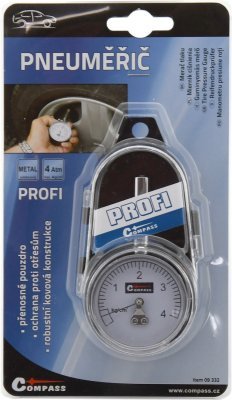 Compass pneuměřič profi 4kg/cm2