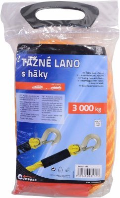 Compass lano tažné 3000 kg s karabinami
