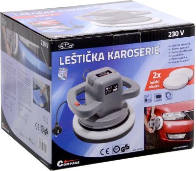 Compass leštička karoserie automobilu 230v 120w 240mm 3100 ot.