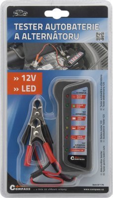 Compass tester autobaterie a alternátoru 12v