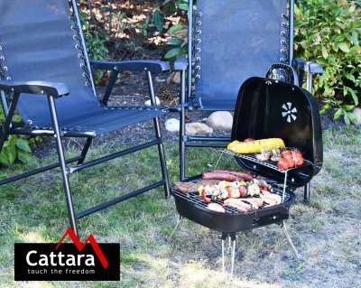 Gril na dřevěné uhlí Cattara CROTONE skládací