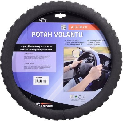Compass potah volantu soft šedý