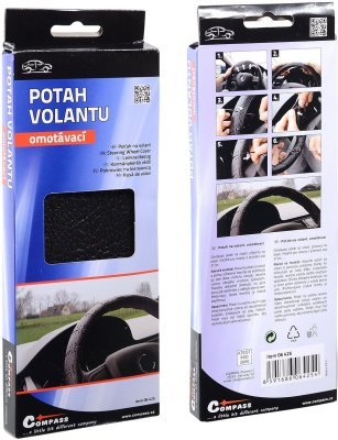 Compass potah volantu omotávací černý