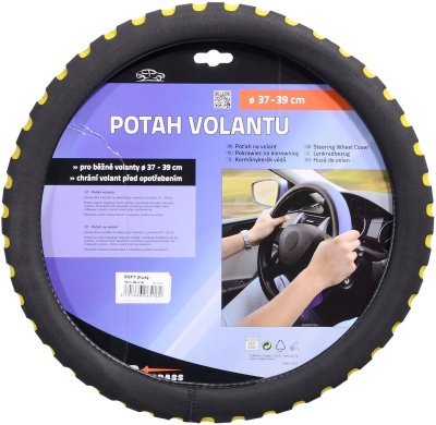 Compass potah volantu soft žlutý