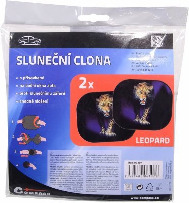 Compass clona sluneční na boční okno leopard 2ks