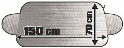 Compass clona SUN-ICE na čelní sklo ALU 150×70 cm, zesílená, 2 mm