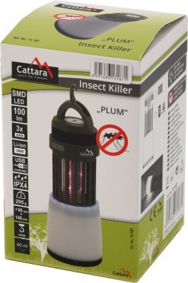 Svítilna Cattara PLUM vysouvací nabíjecí + lapač hmyzu