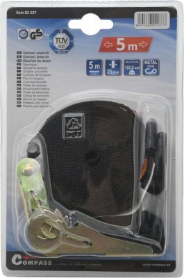 Compass popruh s ráčnou a háky 5m tüv/gs