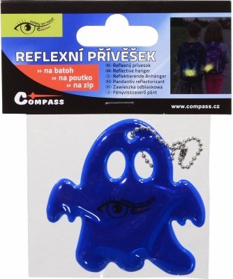 Compass přívěšek reflexní ghost - modrý