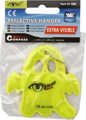 Compass přívěšek reflexní ghost - žlutý