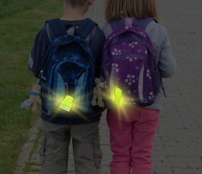 Compass přívěšek reflexní ghost - žlutý