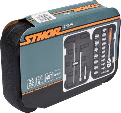 Sada nářadí gola 3/8" Sthor 22 kusů